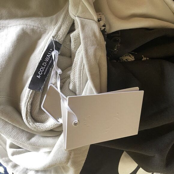 A Cold Wall Men's Paint Effect Brushstroke Black Hoodie Sweatshirt $400 NWT Sz M - Picture 10 of 14